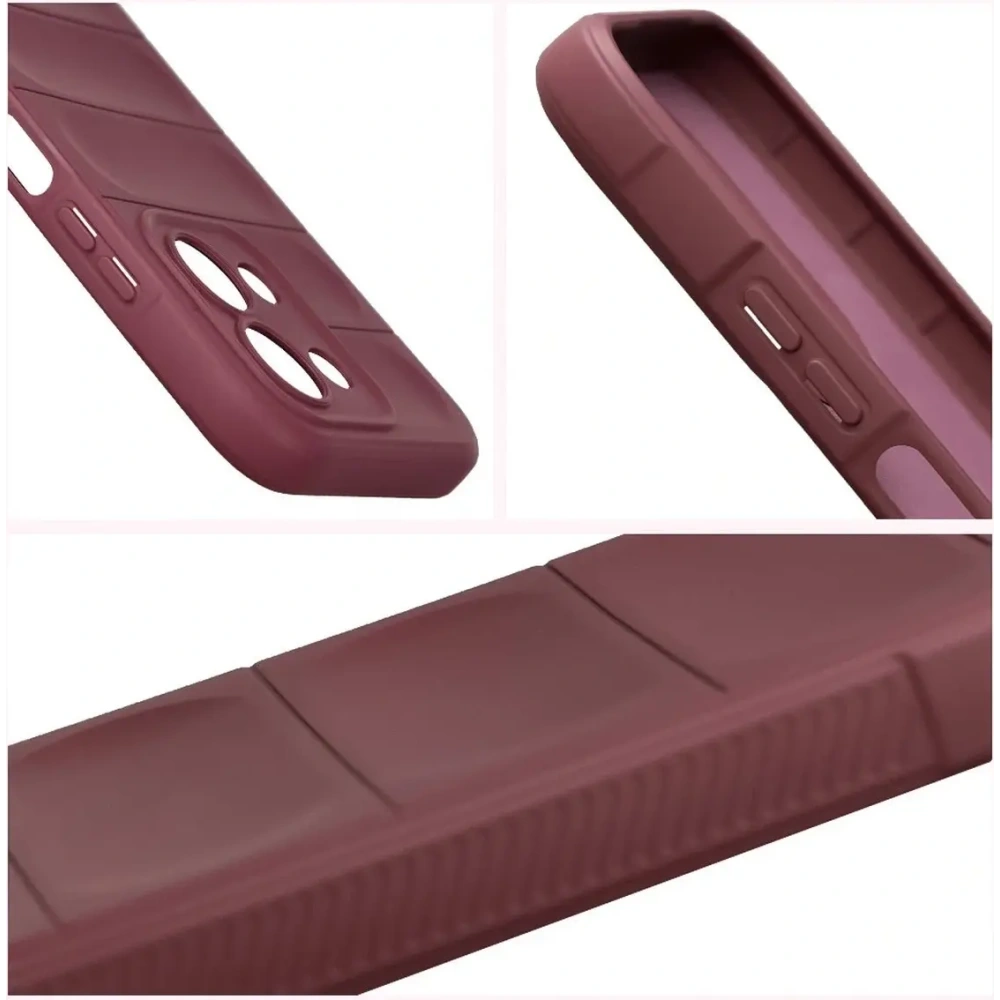 Pancerne etui Bizon Case Tur do Xiaomi Redmi 15C 4G / 5G / POCO C85 4G 173mm burgundowe