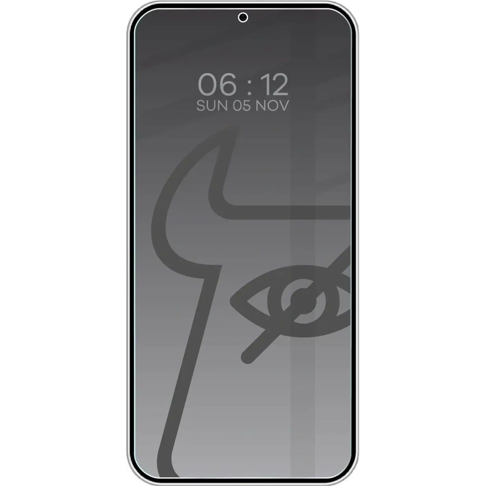 Prywatyzujące szkło hartowane Bizon Glass Clear Shadow Duo do Samsung Galaxy S25 / S24 przyciemniane [2 PACK]