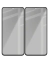 Prywatyzujące szkło hartowane Bizon Glass Edge Shadow Duo do Samsung Galaxy M35 5G / A35 5G / A55 5G przyciemniane z czarną ramką [2 PACK]