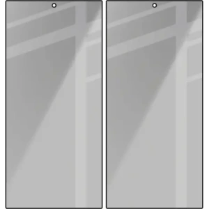 Prywatyzujące szkło hartowane Bizon Glass Edge Shadow Duo do Samsung Galaxy S24 Ultra przyciemniane z czarną ramką [2 PACK]