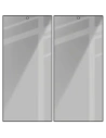 Prywatyzujące szkło hartowane Bizon Glass Edge Shadow Duo do Samsung Galaxy S24 Ultra przyciemniane z czarną ramką [2 PACK]
