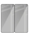 Prywatyzujące szkło hartowane Bizon Glass Edge Shadow Duo do Samsung Galaxy S25 / S24 przyciemniane z czarną ramką [2 PACK]