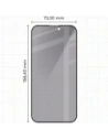 Prywatyzujące szkło hartowane Bizon Glass Edge Shadow Duo do do Apple iPhone 15 Pro Max przyciemniane z czarną ramką [2 PACK]