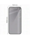 Prywatyzujące szkło hartowane Bizon Glass Edge Shadow Duo do do Apple iPhone 16 Pro Max przyciemniane z czarną ramką [2 PACK]