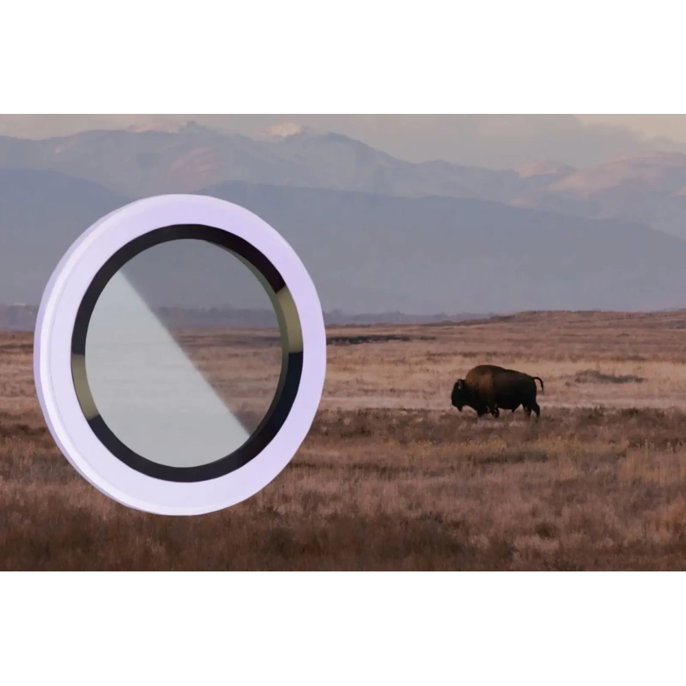 Szkło na aparat z aplikatorem Bizon Glass Snap Lens do do Apple iPhone 17 lawendowa ramka