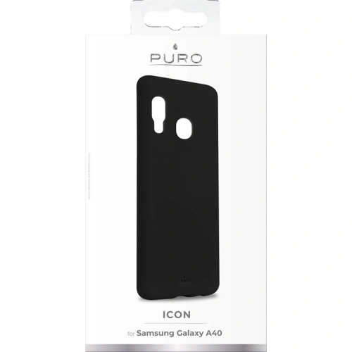 Buy PURO ICON Cover Samsung Galaxy A40 (black) - PUR156BLK - {ean13} - Home Screen Store Europe