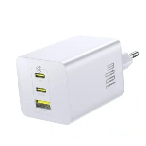 Ładowarka sieciowa Baseus EnerFill FE11 USB-A / 2xUSB-C 100W biała