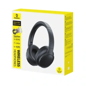 Słuchawki bezprzewodowe nauszne Baseus Bass BH1 Lite Bluetooth 6.0 czarne