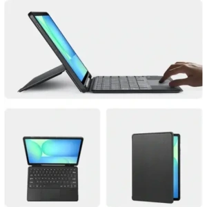 Etui z klawiaturą Dux Ducis DK series do Samsung Tab S10 FE+ Plus czarne