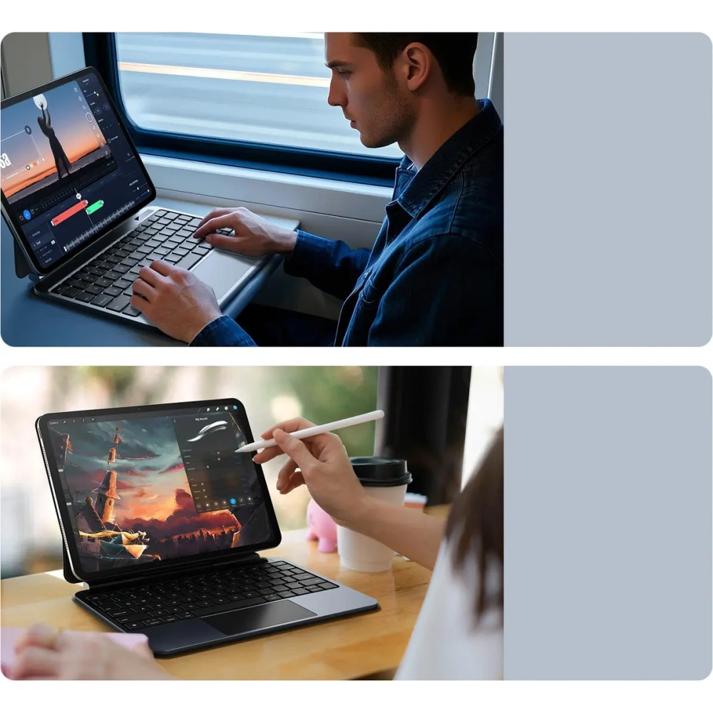 Etui z klawiaturą Dux Ducis MK series do Apple iPad Pro 11" 2024 czarne