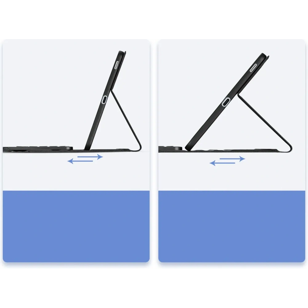 Etui z klawiaturą Dux Ducis TK series do Samsung Tab S10 FE+ Plus czarne