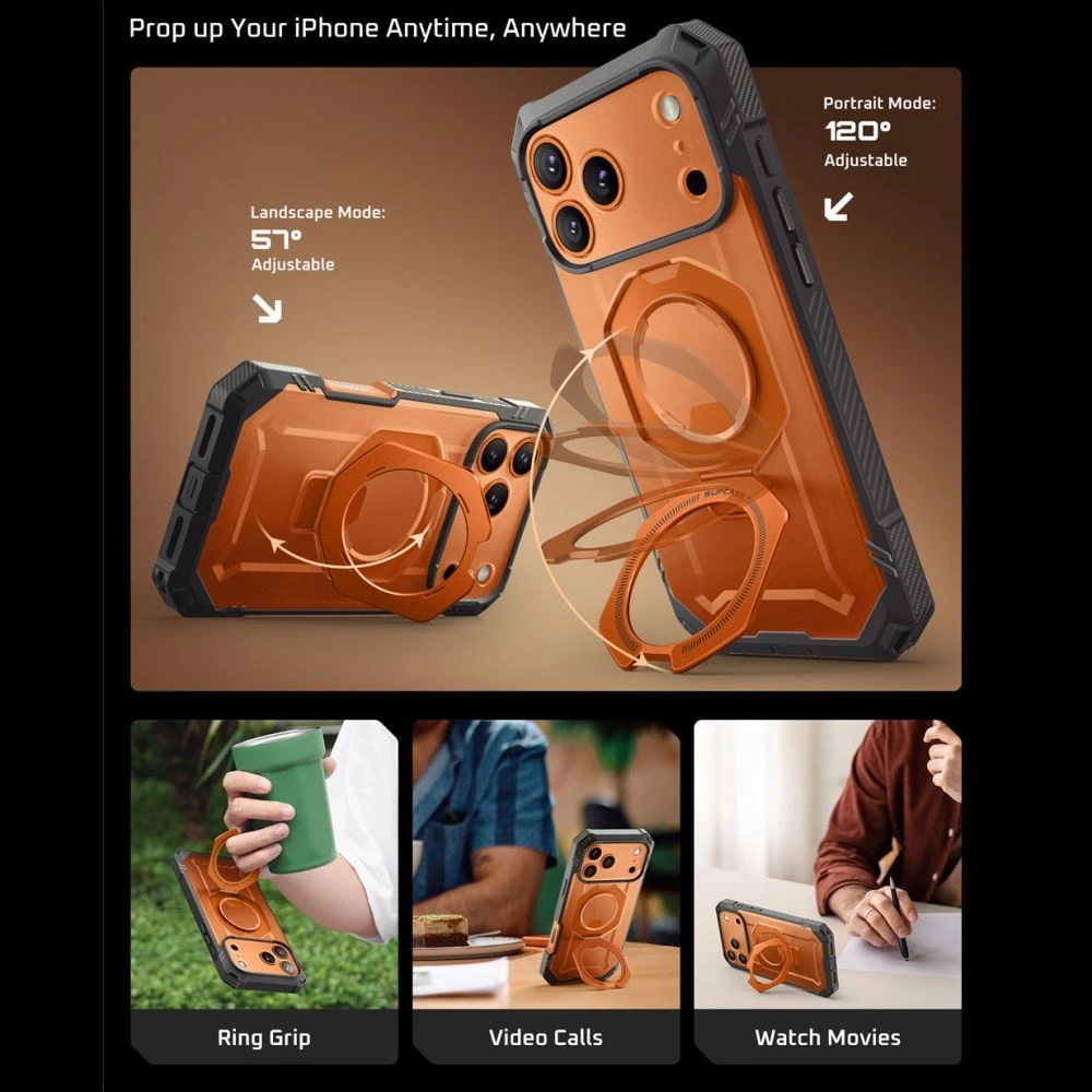 Etui Supcase Unicorn Beetle Grip Pro Mag MagSafe do Apple iPhone 17 Pro Max Coral