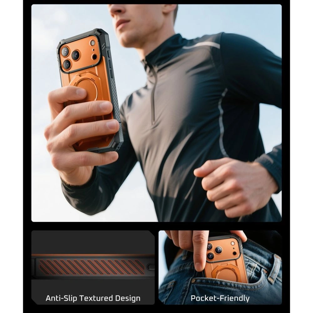 Etui Supcase Unicorn Beetle Grip Pro Mag MagSafe do Apple iPhone 17 Pro Max Coral