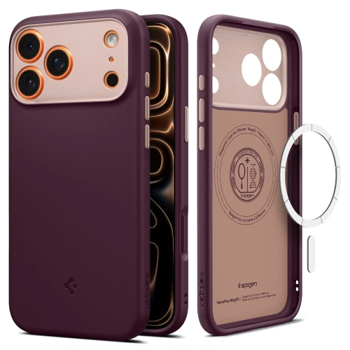 Etui Spigen Nano Pop Mag MagSafe do Apple iPhone 17 Pro Max Burgundy Bean