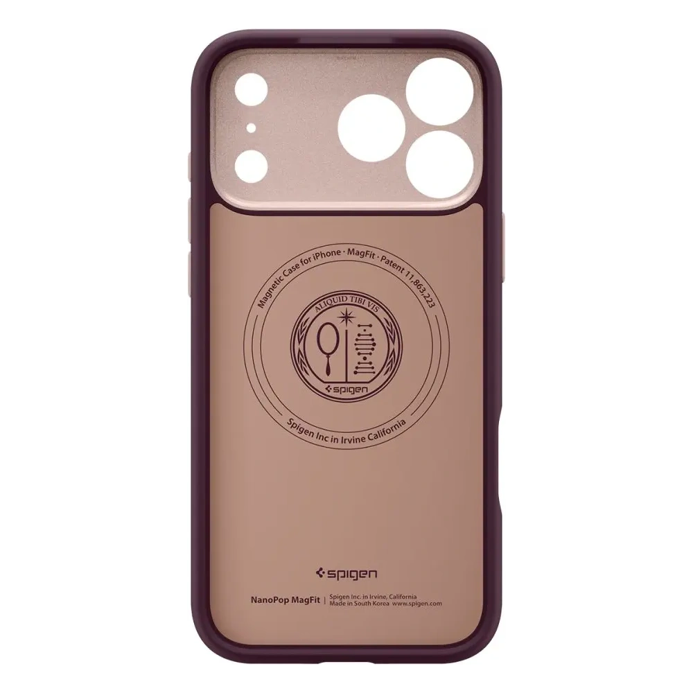 Etui Spigen Nano Pop Mag MagSafe do Apple iPhone 17 Pro Burgundy Bean