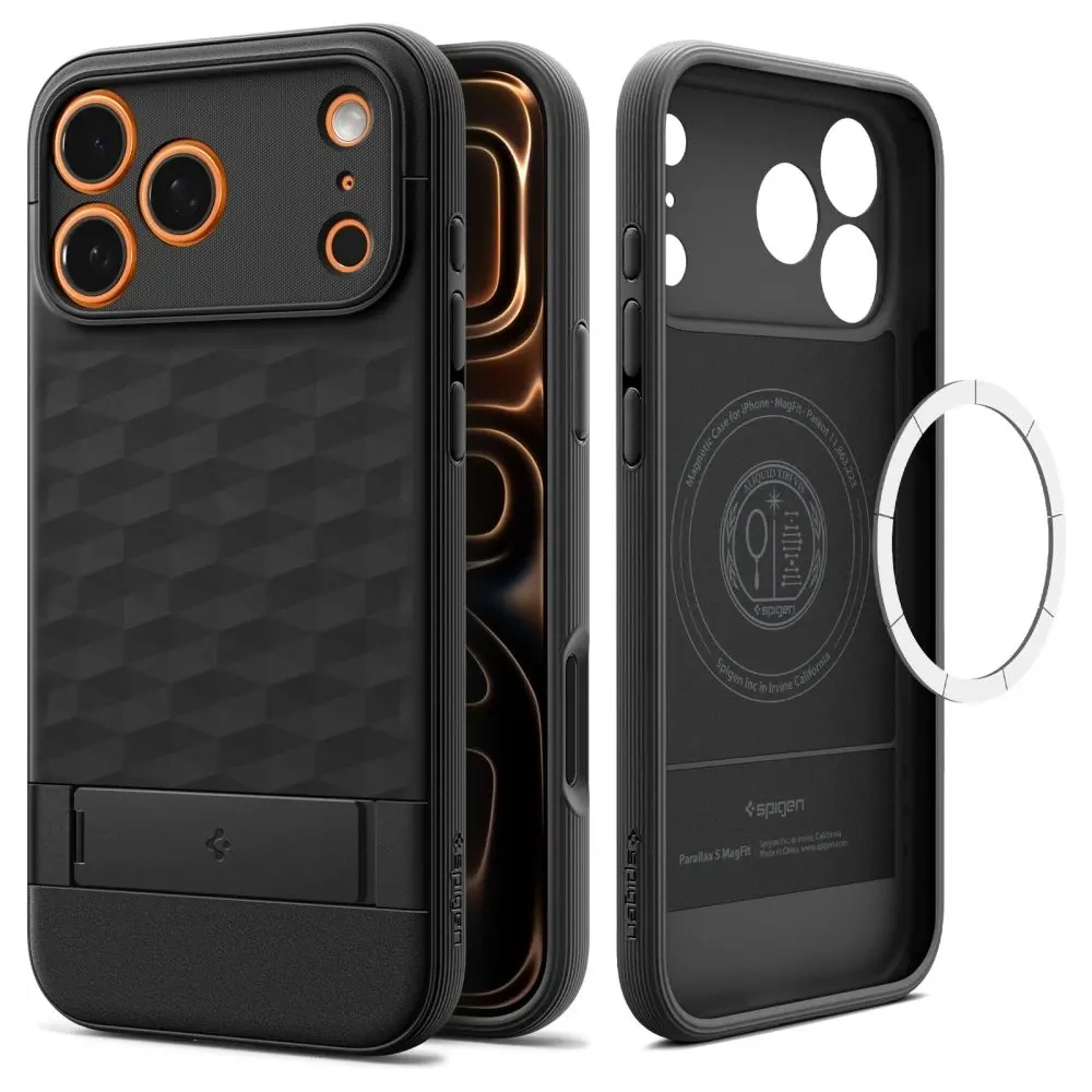 Etui Spigen Parallax S Mag MagSafe do Apple iPhone 17 Pro Matte Black