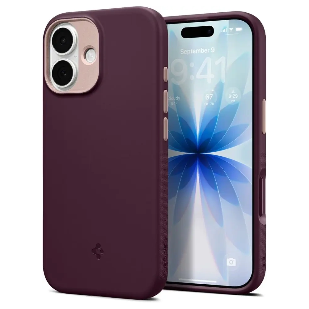 Etui Spigen Nano Pop Mag MagSafe do Apple iPhone 17 Burgundy Bean