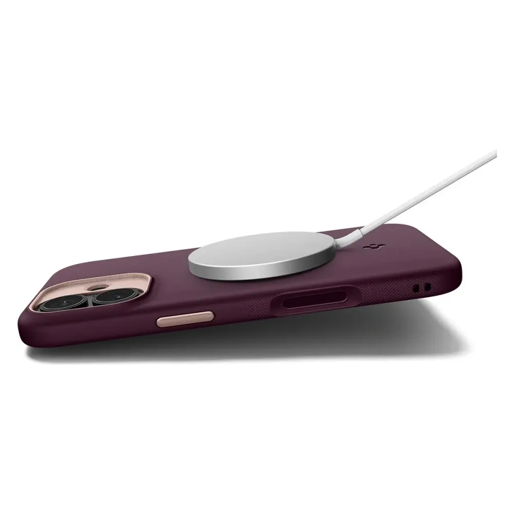 Etui Spigen Nano Pop Mag MagSafe do Apple iPhone 17 Burgundy Bean