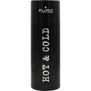 Kup Butelka termická z nerezové oceli Puro Hot&Cold 500ml (Lesklá černá) - PUR159BLK - {ean13} - Sklep Home Screen