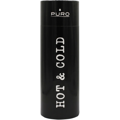 Buy Puro Hot&Cold Thermal Stainless Steel Water Bottle 500ml (Shiny Black) - PUR159BLK - {ean13} - Home Screen Store Europe