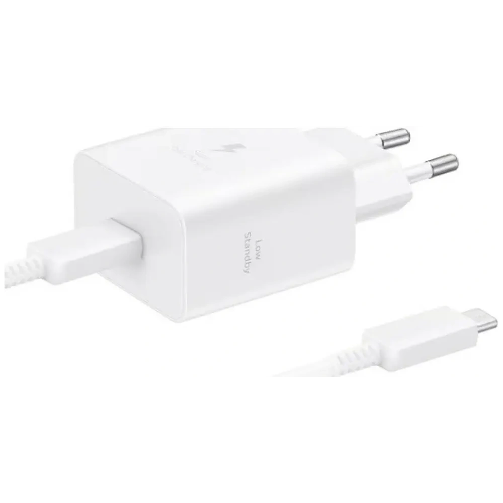 Ładowarka sieciowa Samsung T4511 PD 45W z kablem USB-A / USB-C 5A biały