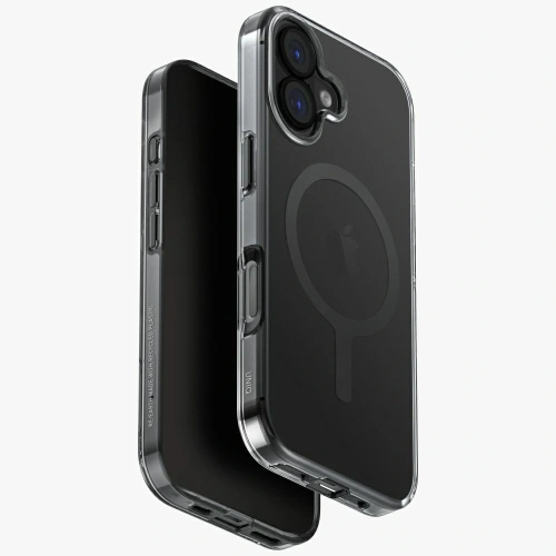 Etui UNIQ Clario do Apple iPhone 17 Magclick Charging czarny