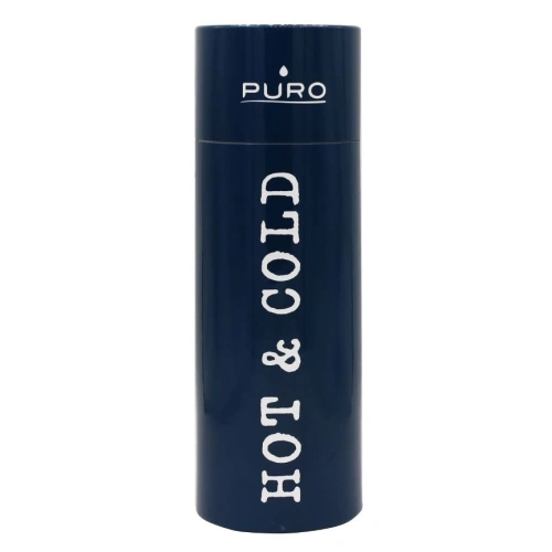 Buy Puro Hot&Cold Thermal Stainless Steel Water Bottle 500ml (Dark Blue) - PUR160BLU - {ean13} - Home Screen Store Europe