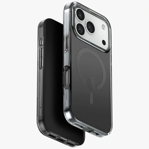 Etui UNIQ Clario do Apple iPhone 17 Pro Magclick Charging czarny