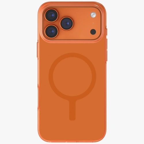 Etui UNIQ Clario do Apple iPhone 17 Pro Max Magclick Charging pomarańczowy