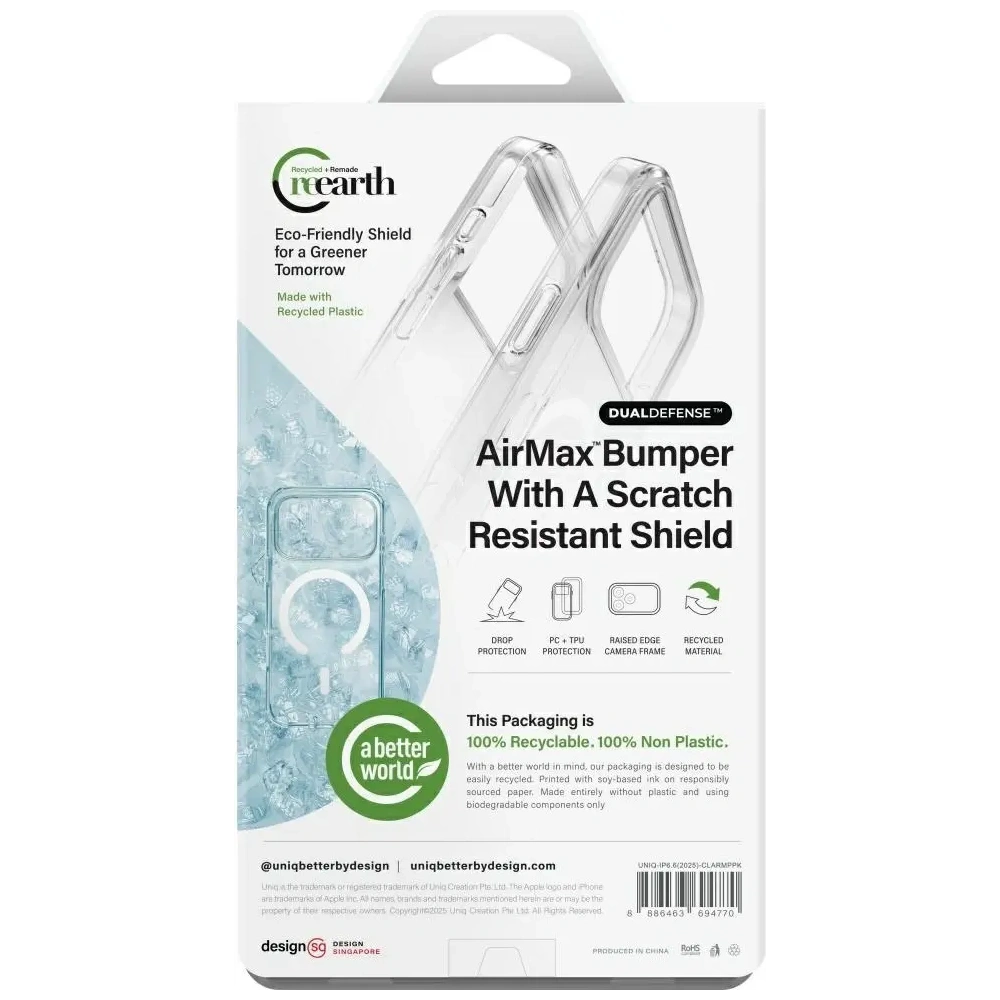 Etui UNIQ Clario do Apple iPhone Air Magclick Charging różowy