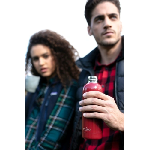Buy Puro Hot&Cold Thermal Stainless Steel Water Bottle 500ml (Red) - PUR163RED - {ean13} - Home Screen Store Europe