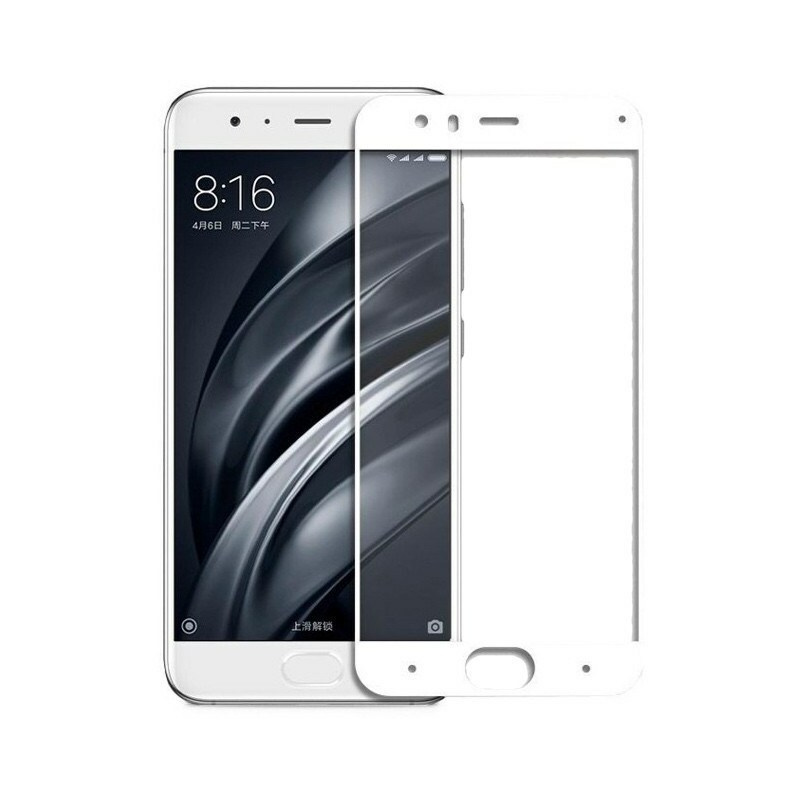 Home Screen Glass Full Cover Xiaomi Mi6 White