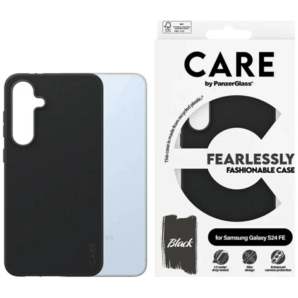 Etui CARE by PanzerGlass Fashion Case do Samsung Galaxy S24 FE czarny