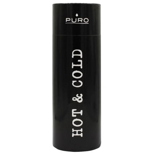 Buy Puro Hot&Cold Thermal Stainless Steel Water Bottle 500ml (Metallic Black) - PUR164BLK - {ean13} - Home Screen Store Europe