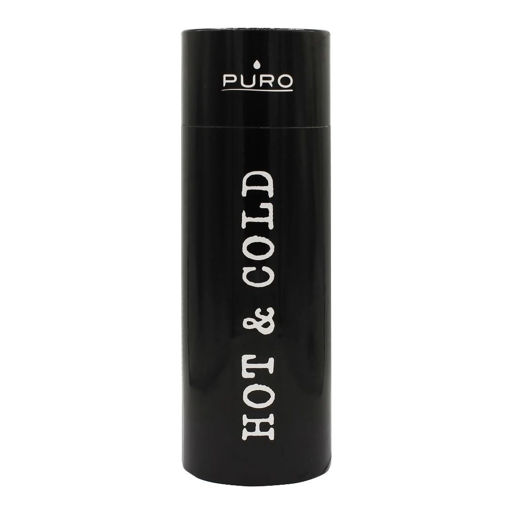 Butelka termiczna ze stali nierdzewnej Puro Hot&Cold 500ml (Metallic Black)