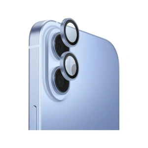Szkło na obiektyw aparatu UNIQ Optix Aluminium Camera Lens Protector do Apple iPhone 17 z aplikatorem niebieski