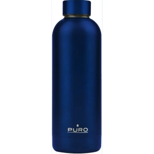 Kup Butelka termická z nerezové oceli Puro Hot&Cold 500ml (Metallic Deep Blue) - PUR165BLU - {ean13} - Sklep Home Screen