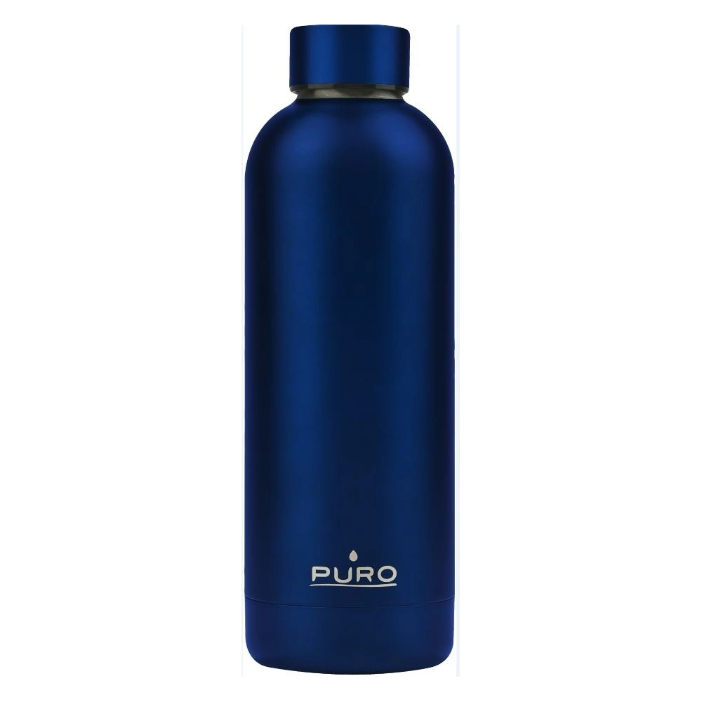 Butelka termiczna ze stali nierdzewnej Puro Hot&Cold 500ml (Metallic Deep Blue)