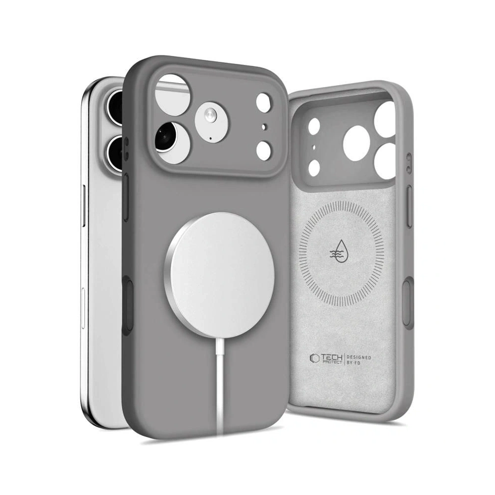 Etui Tech-Protect Silicone MagSafe do Apple iPhone 17 Pro Max Dark Grey
