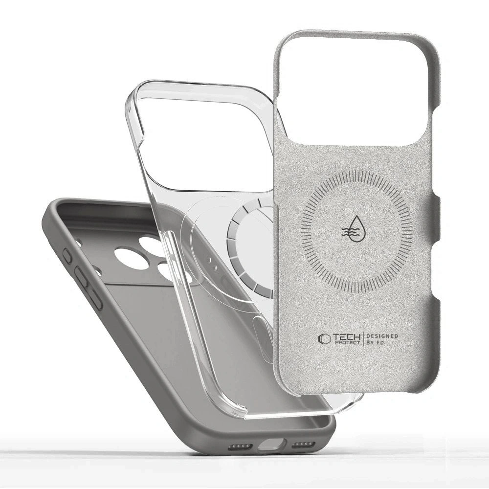 Etui Tech-Protect Silicone MagSafe do Apple iPhone 17 Pro Max Dark Grey