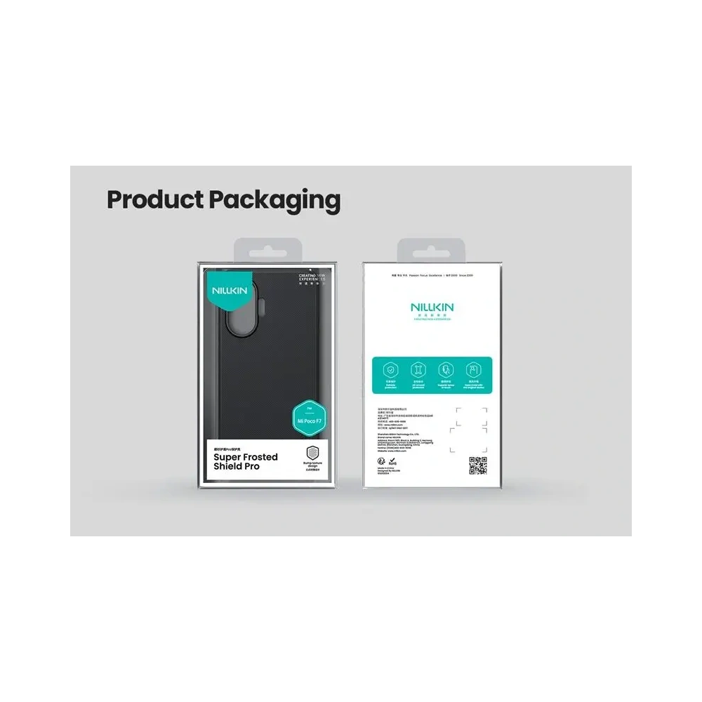 Etui Nillkin Super Frosted Shield Pro do Xiaomi Poco F7 czarny