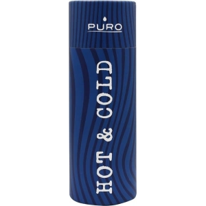 Kup Butelka termická z nerezové oceli Puro Hot&Cold 500ml (Optic - Stripe Dark Blue) - PUR168BLU - {ean13} - Sklep Home Screen