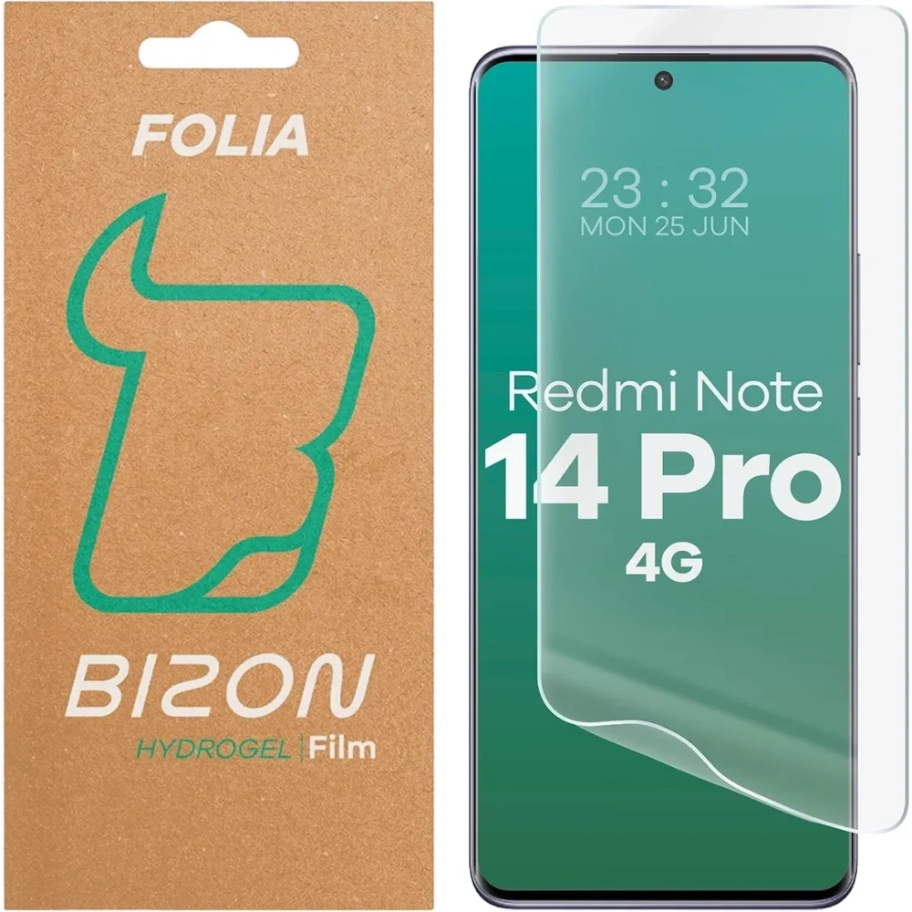 Folia hydrożelowa na ekran Bizon Glass Hydrogel Front do Xiaomi Redmi Note 14 Pro 4G