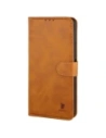 Etui z klapką Bizon Case Pocket do Xiaomi Redmi 15 4G / 5G brązowe