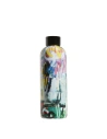 Hőszigetelt rozsdamentes acél palack Puro Hot&Cold 500ml (StreetArt - Graffiti Fekete)