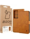 Etui z klapką Bizon Case Pocket do Xiaomi Redmi 15 4G / 5G brązowe
