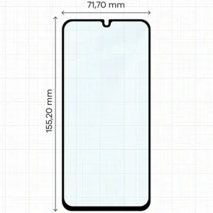Szkło hartowane Bizon Glass Edge Duo do Samsung Galaxy A15 4G / 5G / A25 5G / M15 5G czarna ramka [2 PACK]