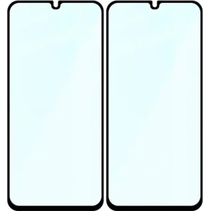 Szkło hartowane Bizon Glass Edge Duo do Samsung Galaxy A15 4G / 5G / A25 5G / M15 5G czarna ramka [2 PACK]