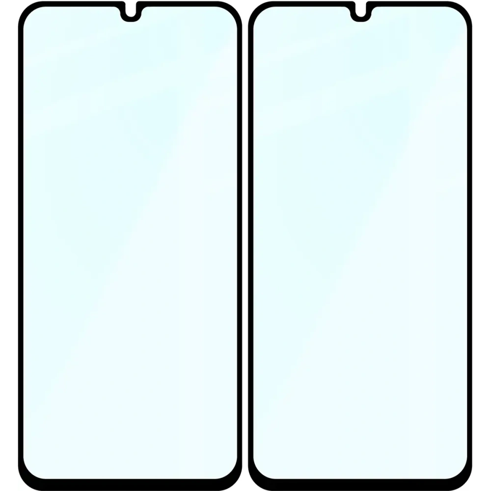 Szkło hartowane Bizon Glass Edge Duo do Samsung Galaxy A15 4G / 5G / A25 5G / M15 5G czarna ramka [2 PACK]