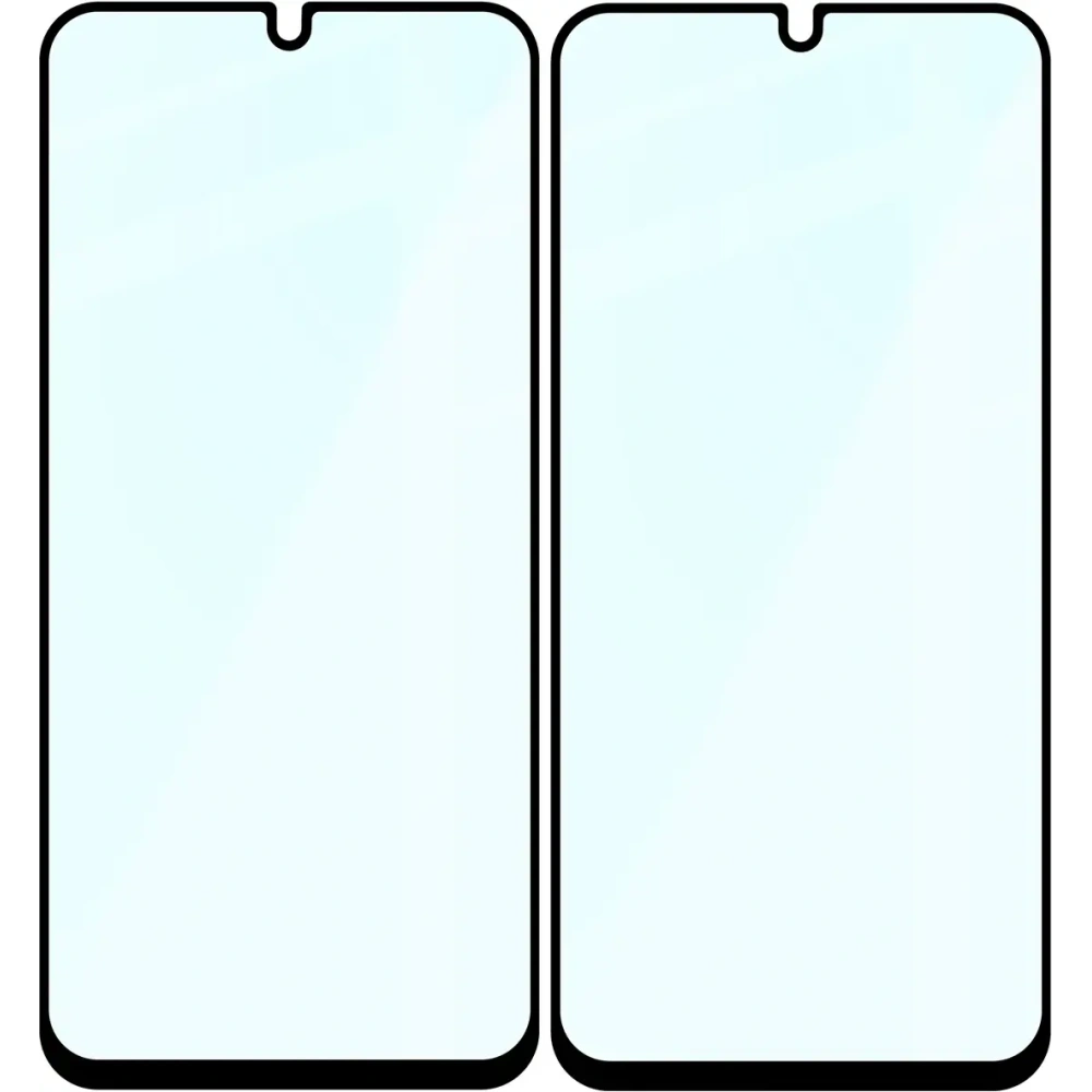 Szkło hartowane Bizon Glass Edge Duo do Samsung Galaxy A16 4G / 5G / A17 5G / A26 5G czarna ramka [2 PACK]